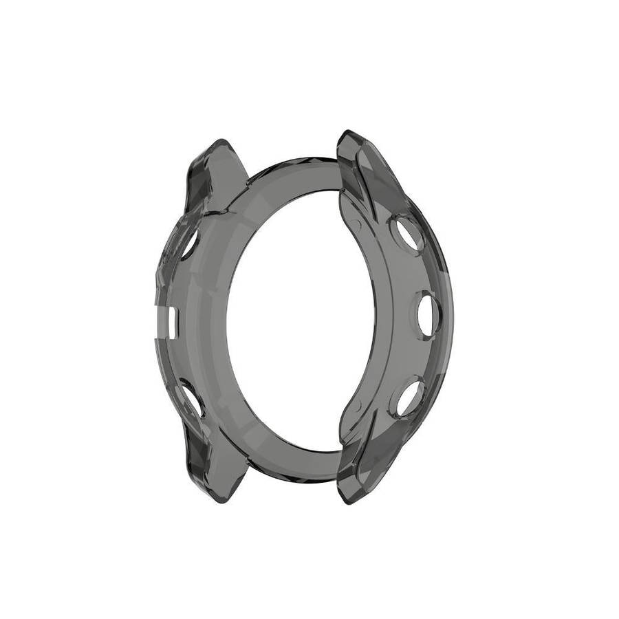 For Garmin Fenix 6X / 6X Pro Smart Watch Half Coverage TPU Protective Case(Transparent Black)