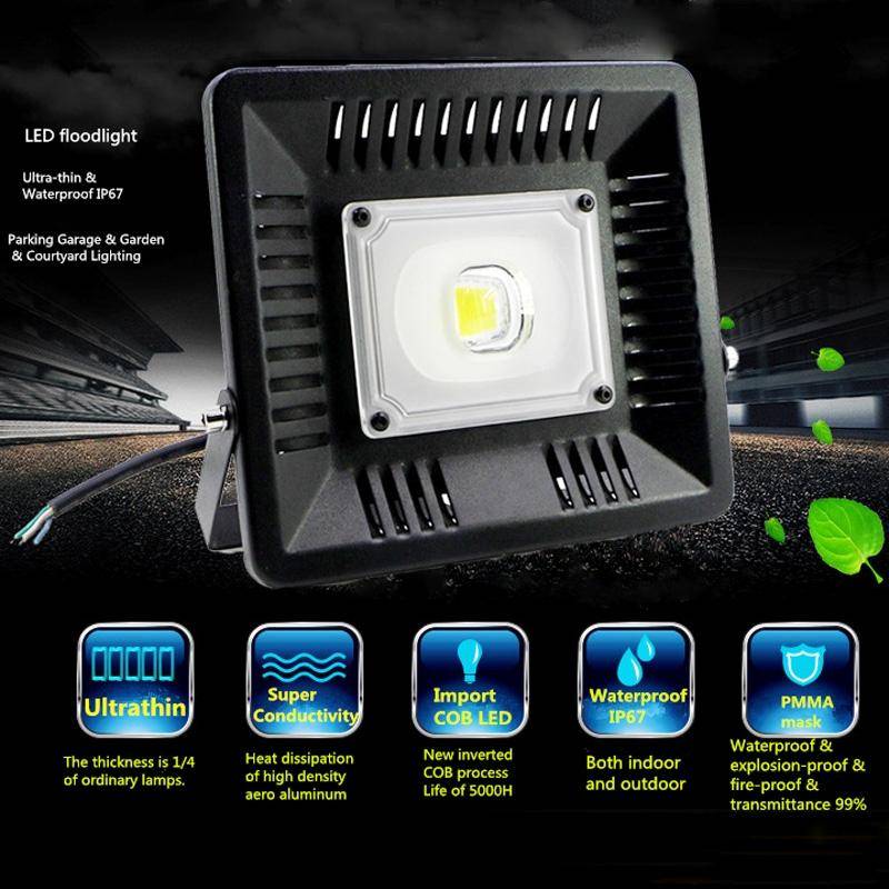 30W Waterproof 3000K Warm White Light LED Floodlight Lamp, Luminous Flux: > 2400LM, PF > 0.9, RA ...