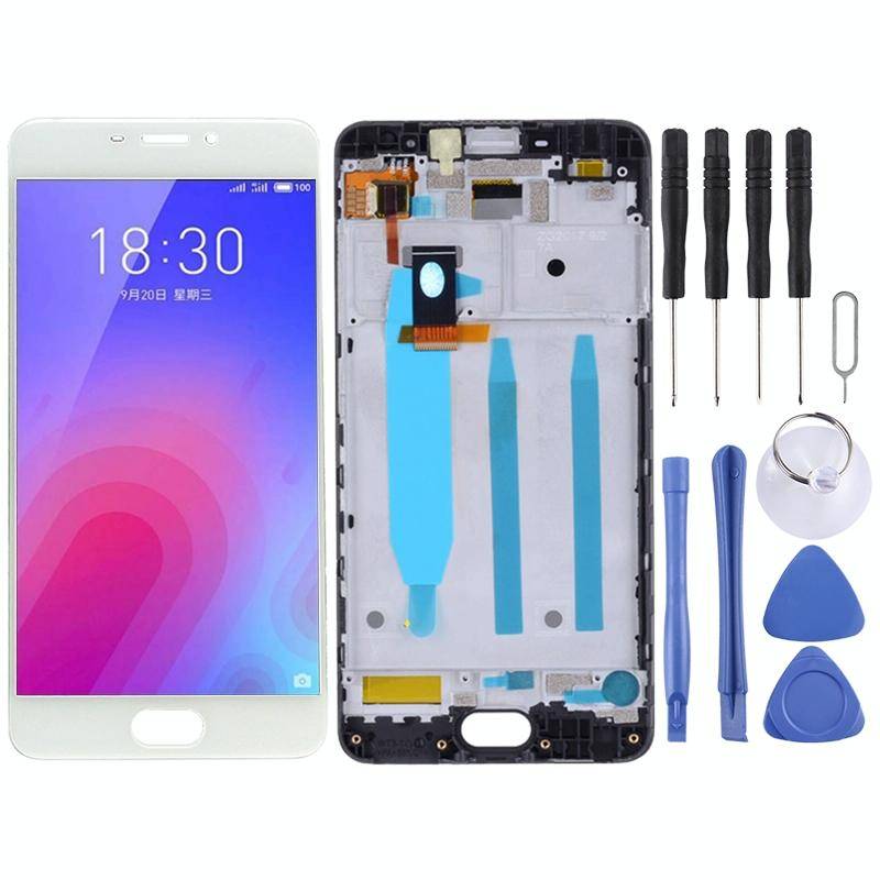 TFT LCD Screen for Meizu M6 M711H M711Q Digitizer Full Assembly with Frame(White)