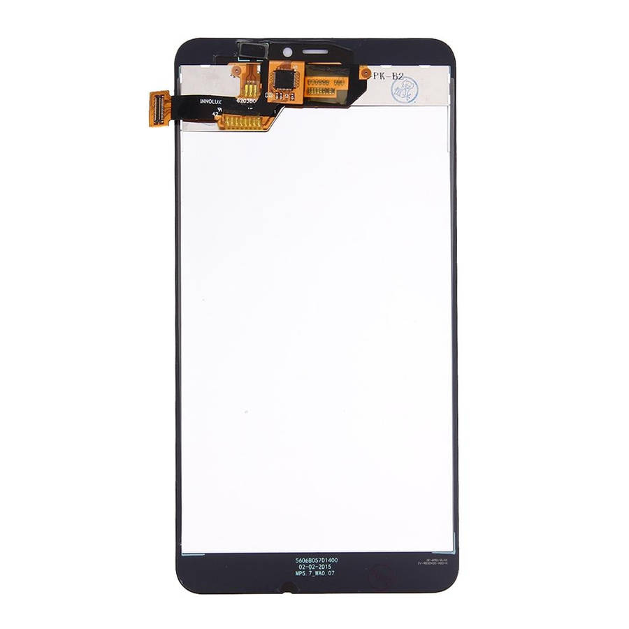 LCD Screen and Digitizer Full Assembly for Microsoft Lumia 640XL (Black)