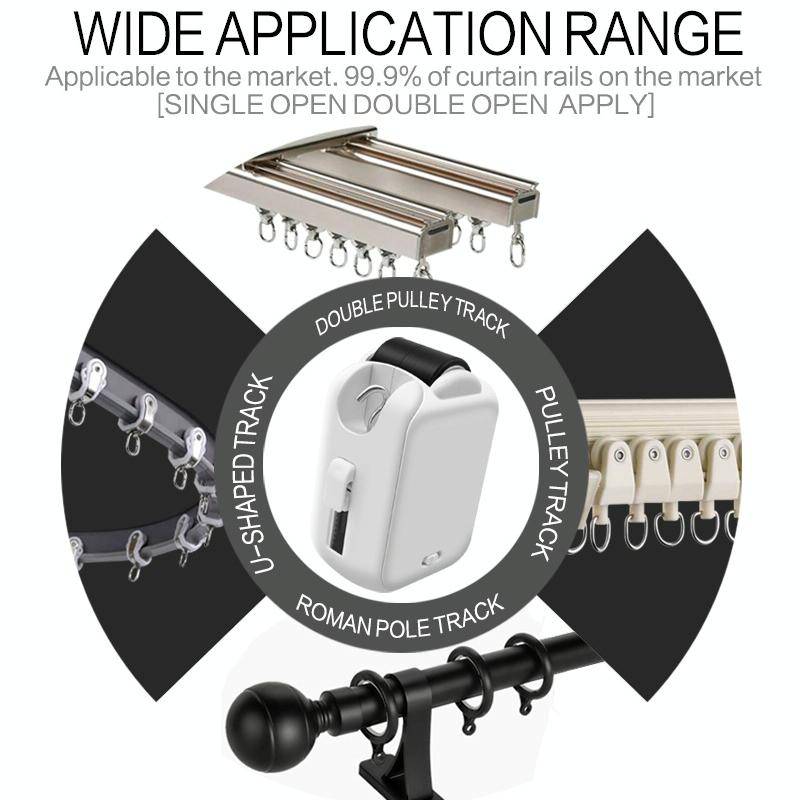 X101 Smart Home Automatic Curtain Machine With RC, Style: Roman Pole Model Single Host