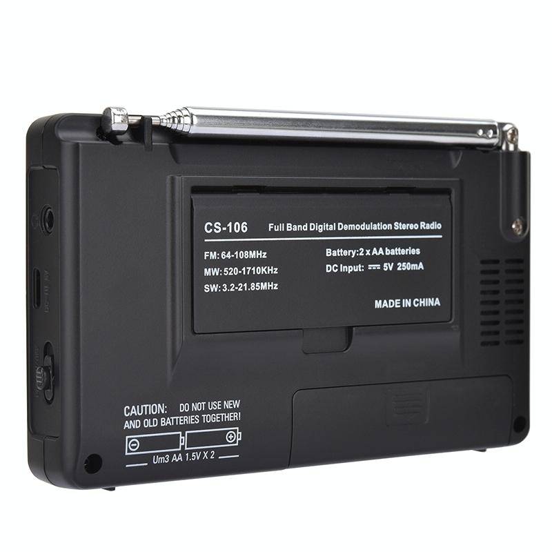 CS-106 9KHZ Multifunctional Full Band Digital Demodulation Stereo Radio Receiver