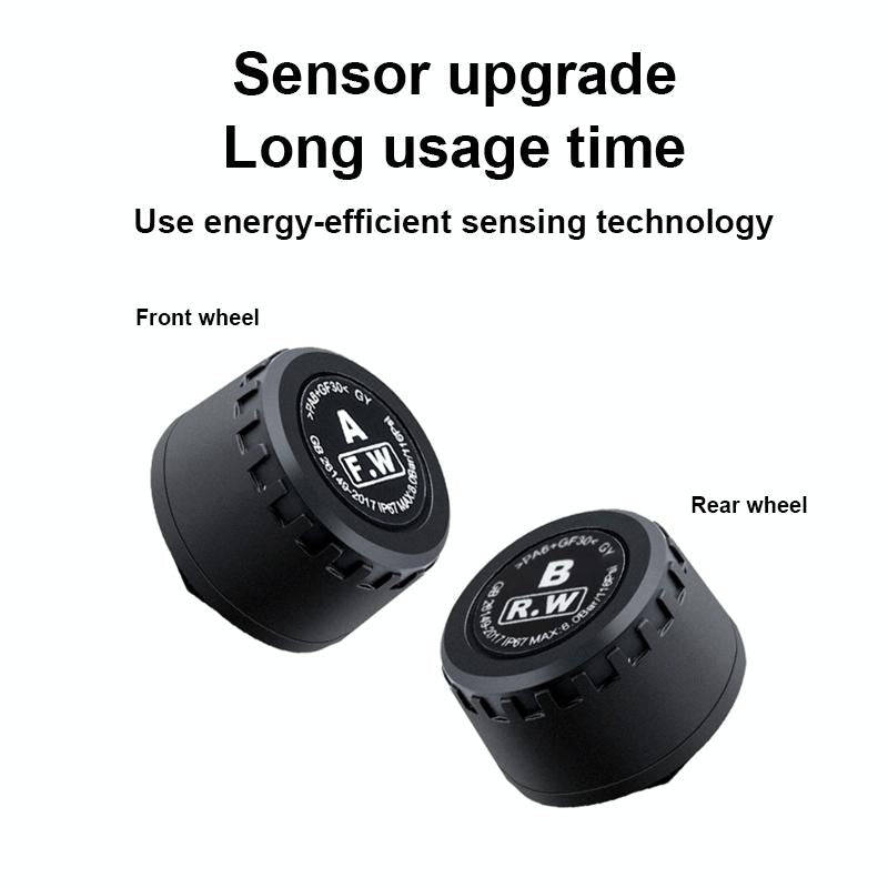 Rear Wheel Tire Pressure Temperature Monitoring Sensor(Black)
