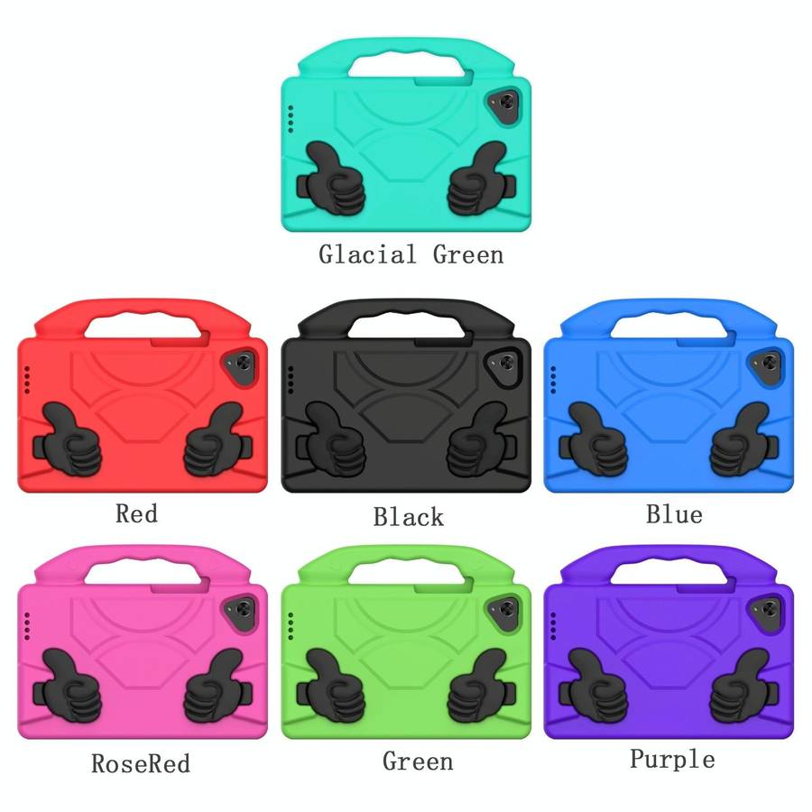 For Samsung Galaxy Tab A7 Lite T220 / T225 Thumb Bracket EVA Shockproof Tablet Case(Blue)