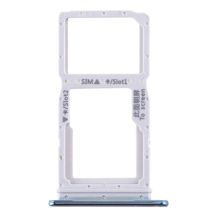 SIM Card Tray + SIM Card Tray / Micro SD Card Tray for Huawei Enjoy 10 Plus (Blue)