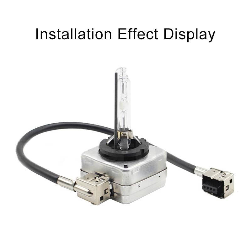 2 PCS Universal D3 HID Xenon Bulb Converter Cable Adapter D3 Adapter HID Socket Plug Adapter Bulb...