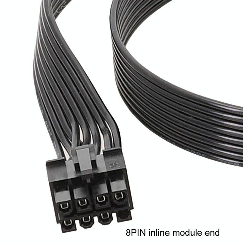 60cm For Corsair 18AWG Flat Cable Power Module Cable Graphics Card Module Cable 8Pin To 8Pin 6+2(...