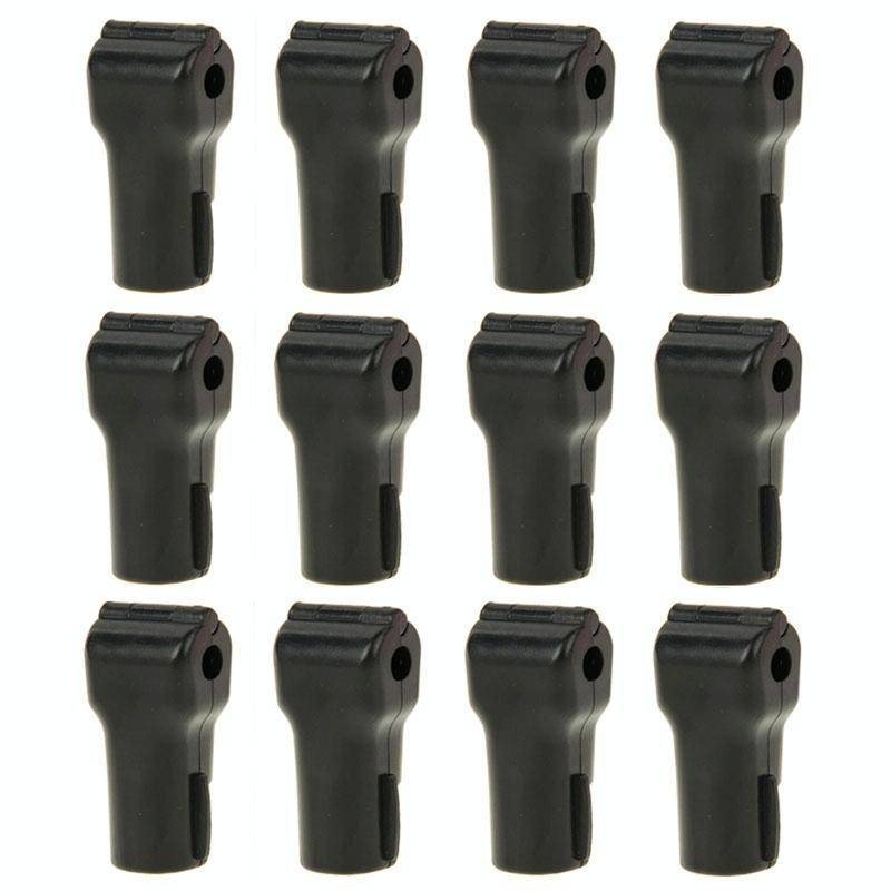 12 PCS 6.0mm Black ABS Display Hook / Security Lock Hook
