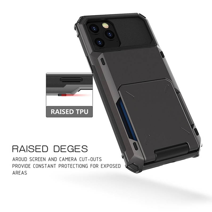 For iPhone 12 / 12 Pro Scratch-Resistant Shockproof Heavy Duty Rugged Armor Protective Case with ...
