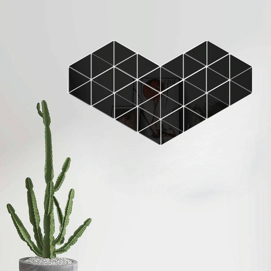 Ym300 16 PCS / Set Home Personal Wall Stickers DIY Acrylic Wall Decorative Mirror(Quartet Silver)