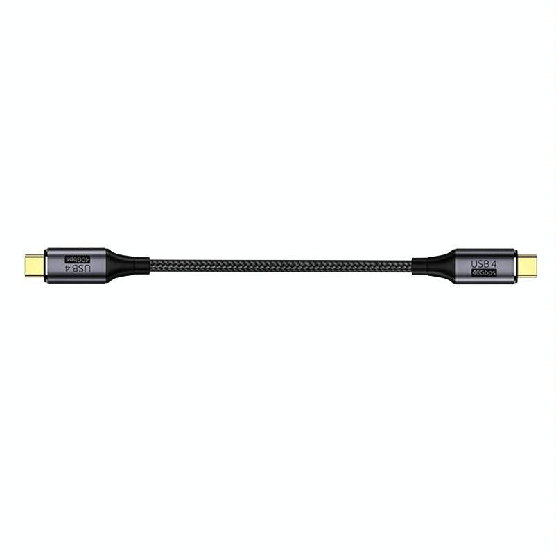PD 100W Type-C to Type-C Fast Charging Nylon Braided Cable, Model: 0.8 m