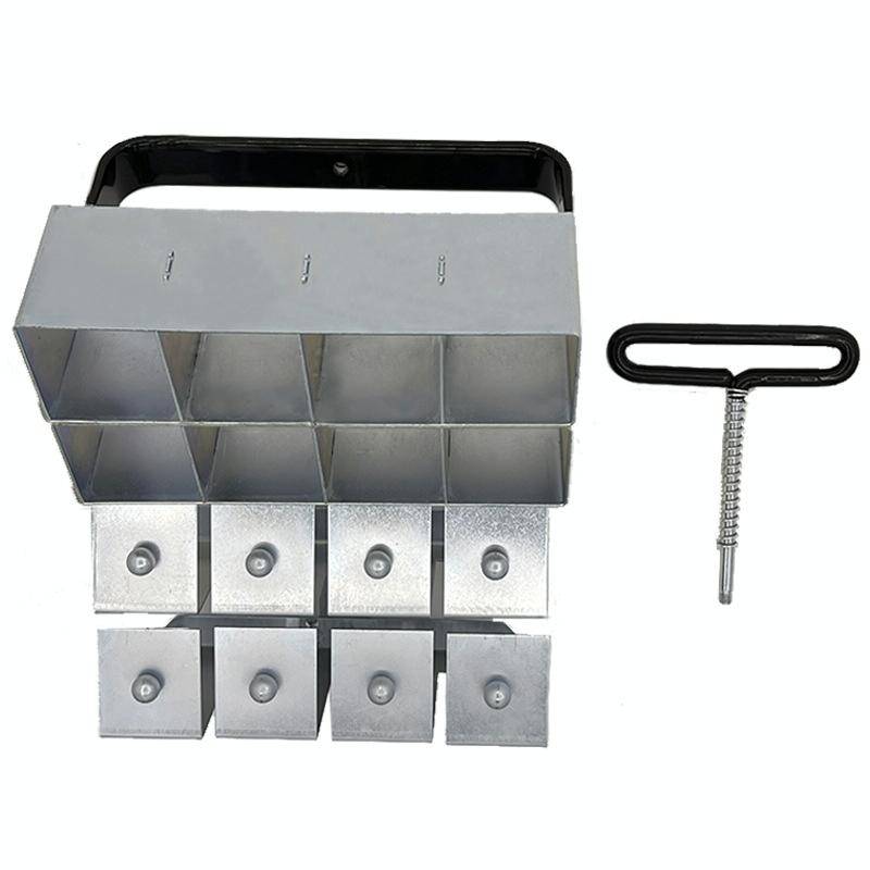 Handheld Seedling Soil Blocker Makes Eight 2 by 2 Inches Soil Blocks for Garden Prep