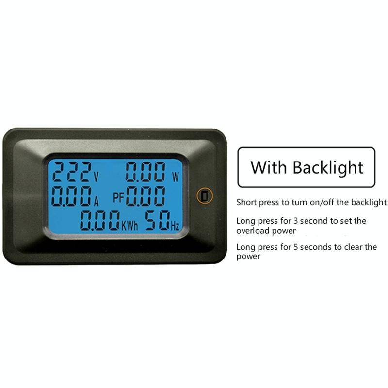 100A Household Multifunctional Watt-hour Meter AC Digital Voltage and Current Meter Power Monitor