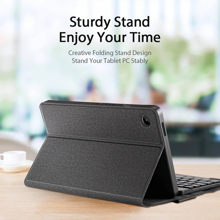 For Samsung Galaxy Tab A9 X110/X115 DUX DUCIS TK Series Wireless Bluetooth Keyboard Tablet Case(B...