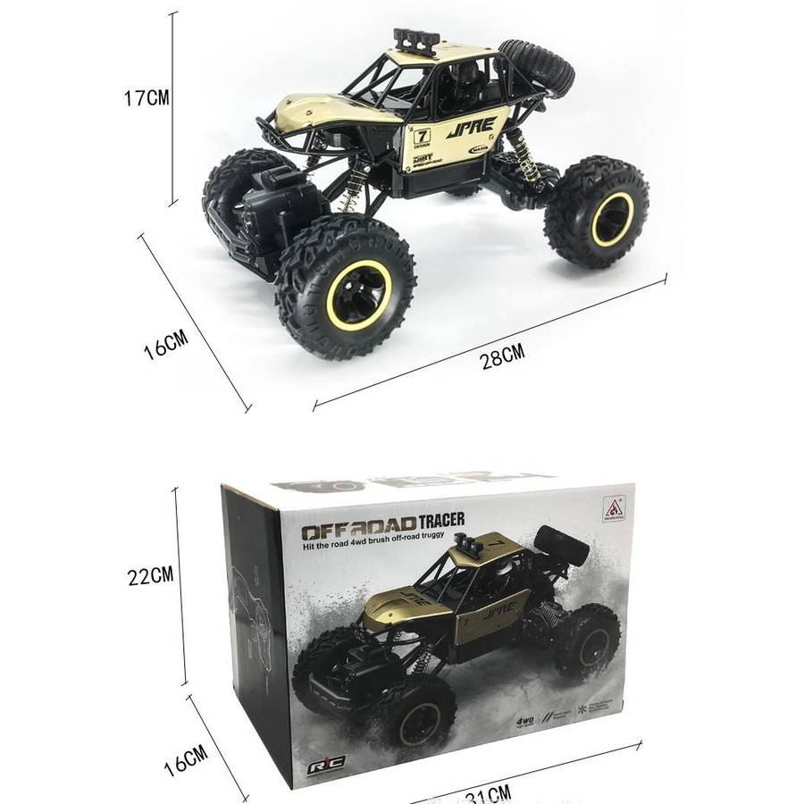HD6241 1:16 Mountain-climbing Bigfoot Four-wheel Children Remote-controlled Off-road Vehicle Toy(...