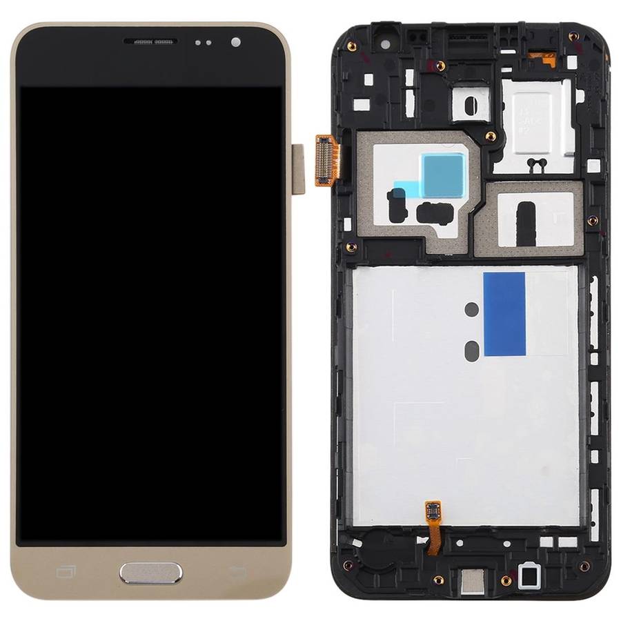 TFT LCD Screen for Galaxy J3 (2016) / J320F Digitizer Full Assembly with Frame (Gold)