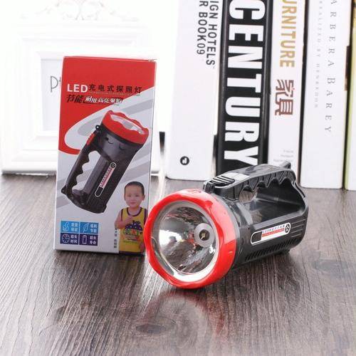 5W Rechargeable Strong LED Flashlight 2-Modes Outdoors Searchlight