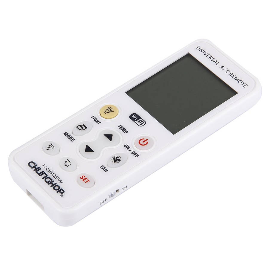 CHUNGHOP K-380EW WiFi Smart Universal LCD Air-Conditioner Remote Control with Holder, Support 2G ...