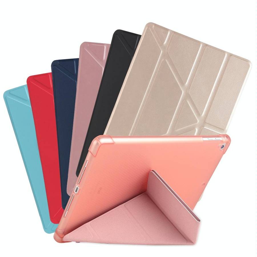 Multi-folding Shockproof TPU Protective Case for iPad 9.7 (2018) / 9.7 (2017) / air / air2, with ...