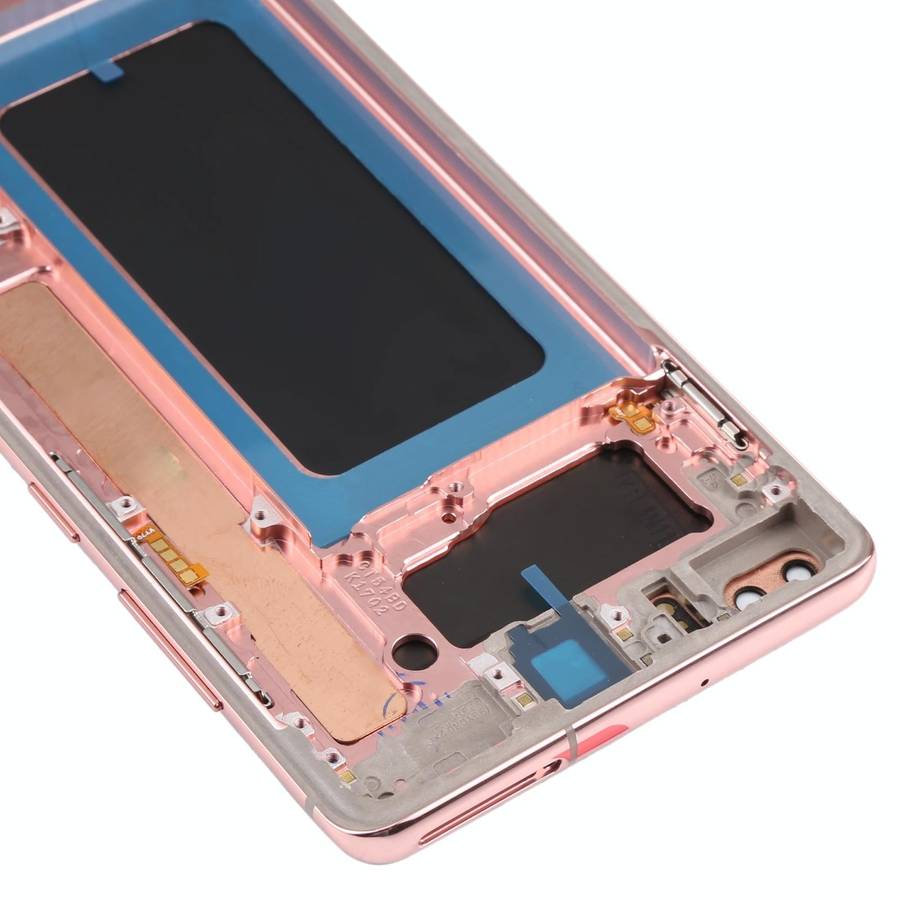 Original Super AMOLED LCD Screen for Samsung Galaxy S10+ Digitizer Full Assembly with Frame (Pink)