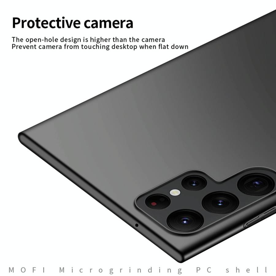For Samsung Galaxy S23 Ultra 5G MOFI Micro Frosted PC Ultra-thin Hard Case(Black)