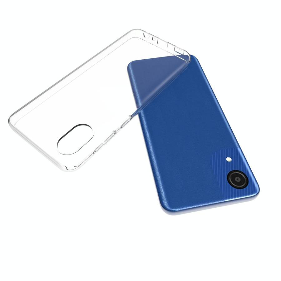 For Samsung Galaxy A03 Core Waterproof Texture TPU Phone Case(Transparent)