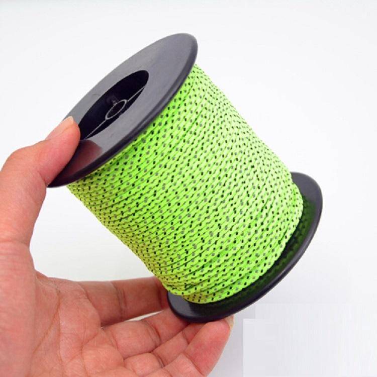 2.5mm Diameter Reflective String Windproof Tent Rope Line Camping Rope Reflective Tent Ropes, Len...