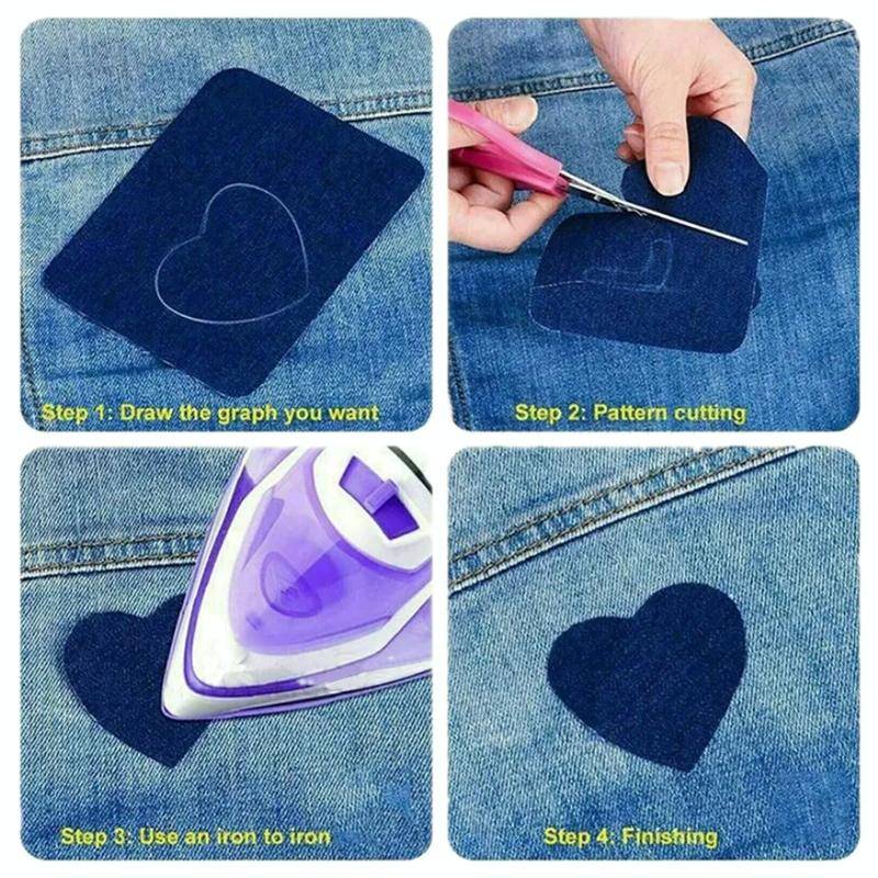 20pcs/set Jumper Shirt Elbow Knee Repair Patch Denim Cutting Patch