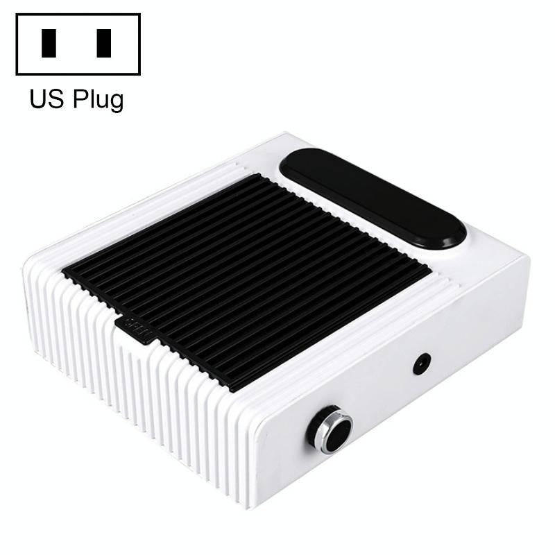 80W Adjustable Speed High Power Nail Vacuum Cleaner, Specification: US Plug (White)