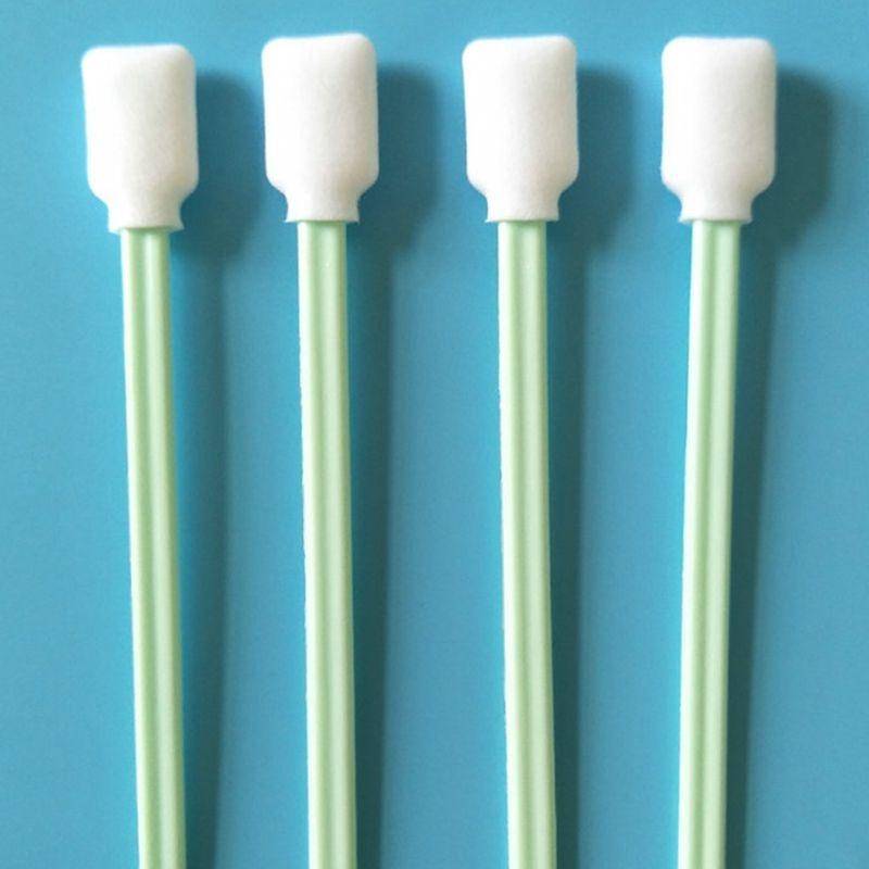 100 Sticks Inkjet Sponge Flat Head Cleaning Wipe Industrial Rod, Size:13cm(5 inch Small Wide Spon...