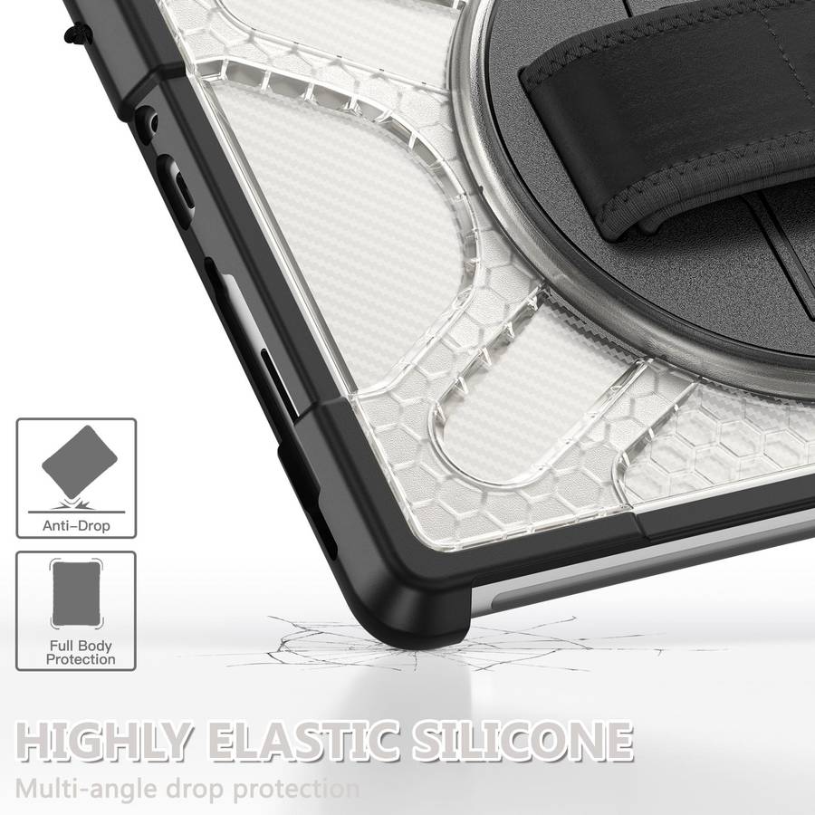 For MicroSoft Surface Go 1 / 2 / 3 TPU + PC Tablet Case(Transparent)