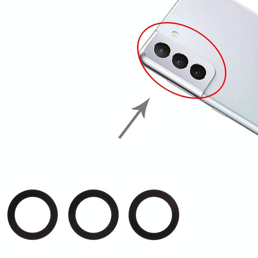 For Samsung Galaxy S21+ 5G SM-G996B 10set Back Camera Lens