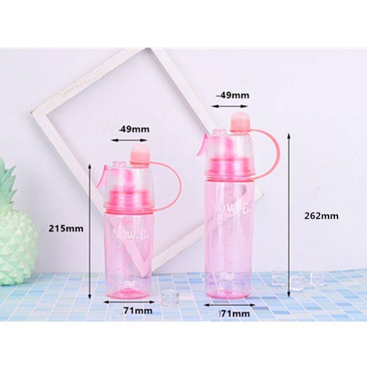 Creative Spray Water Bottle Sports Bottle Portable With Lid Summer Hydration Beauty Plastic Cup, ...