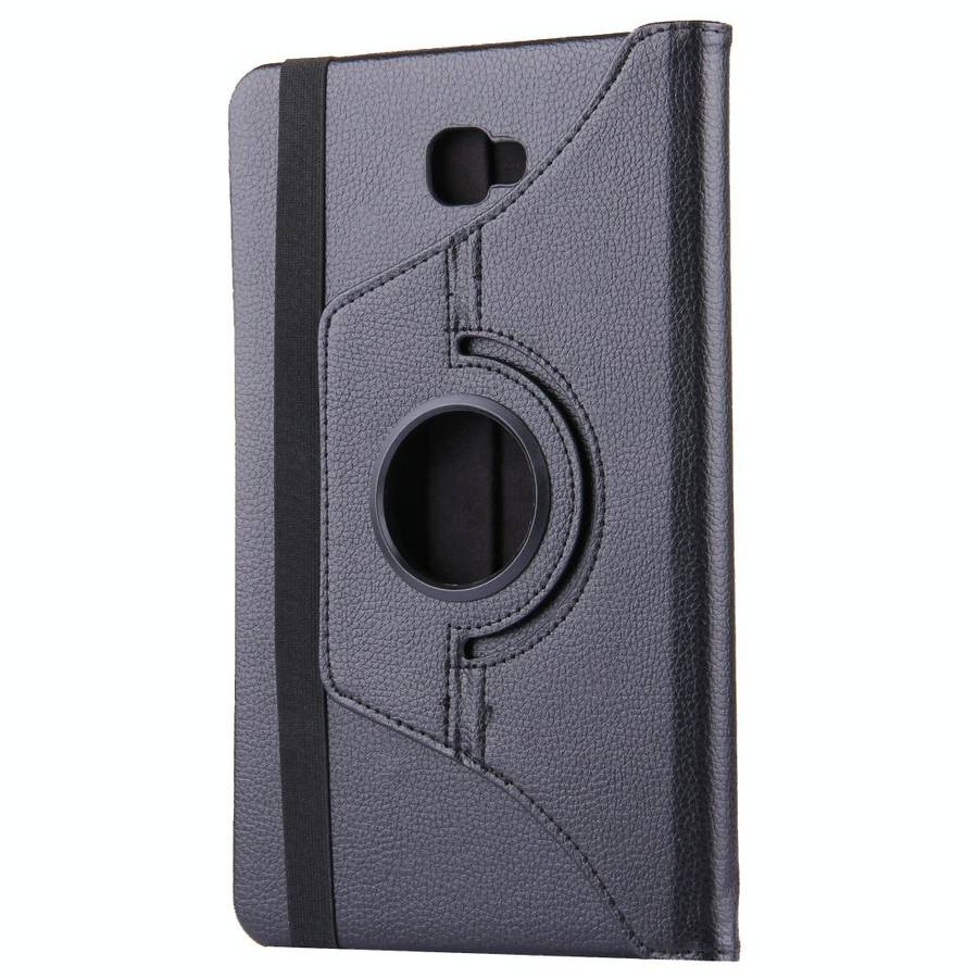 For Galaxy Tab A 10.1 / T580 Litchi Texture Horizontal Flip 360 Degrees Rotation Leather Case wit...