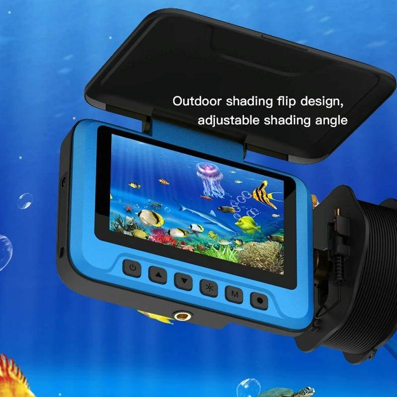 FDV3000 Fish Finder Camera Underwater Monitoring Fishing Sonar Sensor 4.3 Inch Display LED Digita...