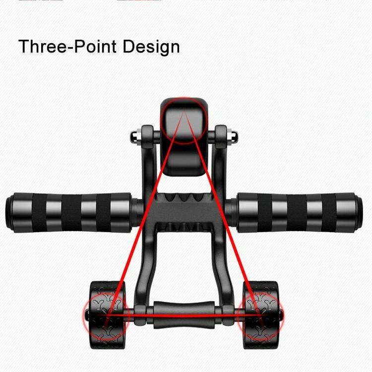 Three Wheels Abdominal Roller Round Home Office Outdoor Mute Fitness Equipment Sports for Man / W...