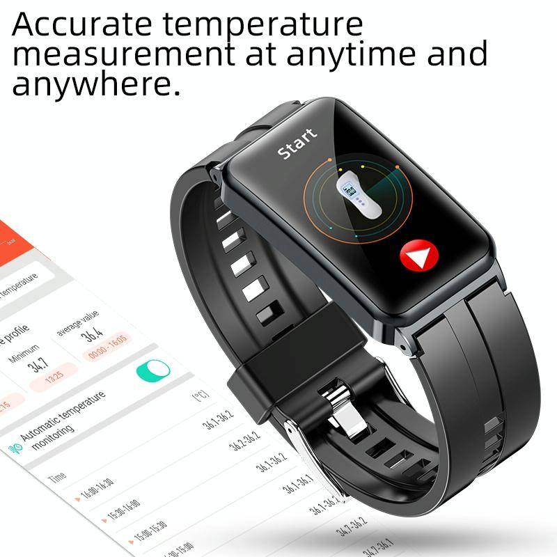 EP01 1.47 inch Color Screen Smart Watch,Support Heart Rate Monitoring/Blood Pressure Monitoring(B...