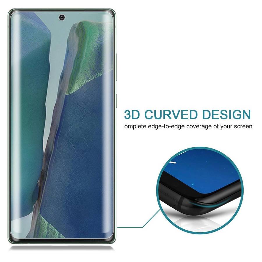 For Samsung Galaxy Note20 0.3mm 9H Surface Hardness 3D Curved Surface Privacy Glass Film