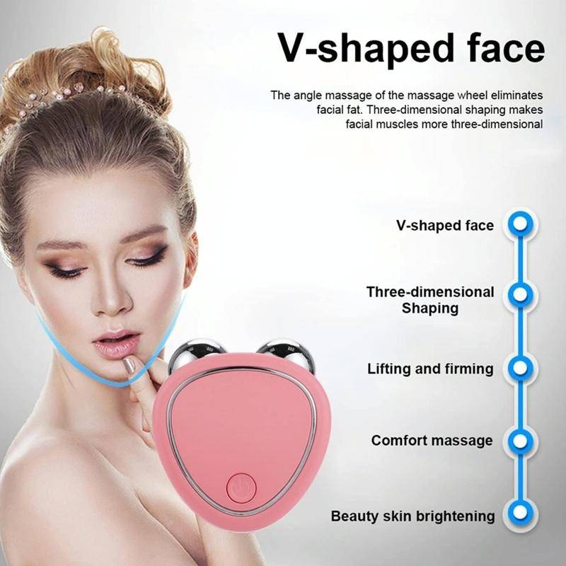 Mini Micro-Current Beauty Instrument Facial Lift Rejuvenating Device Massage Slimming Machine, St...