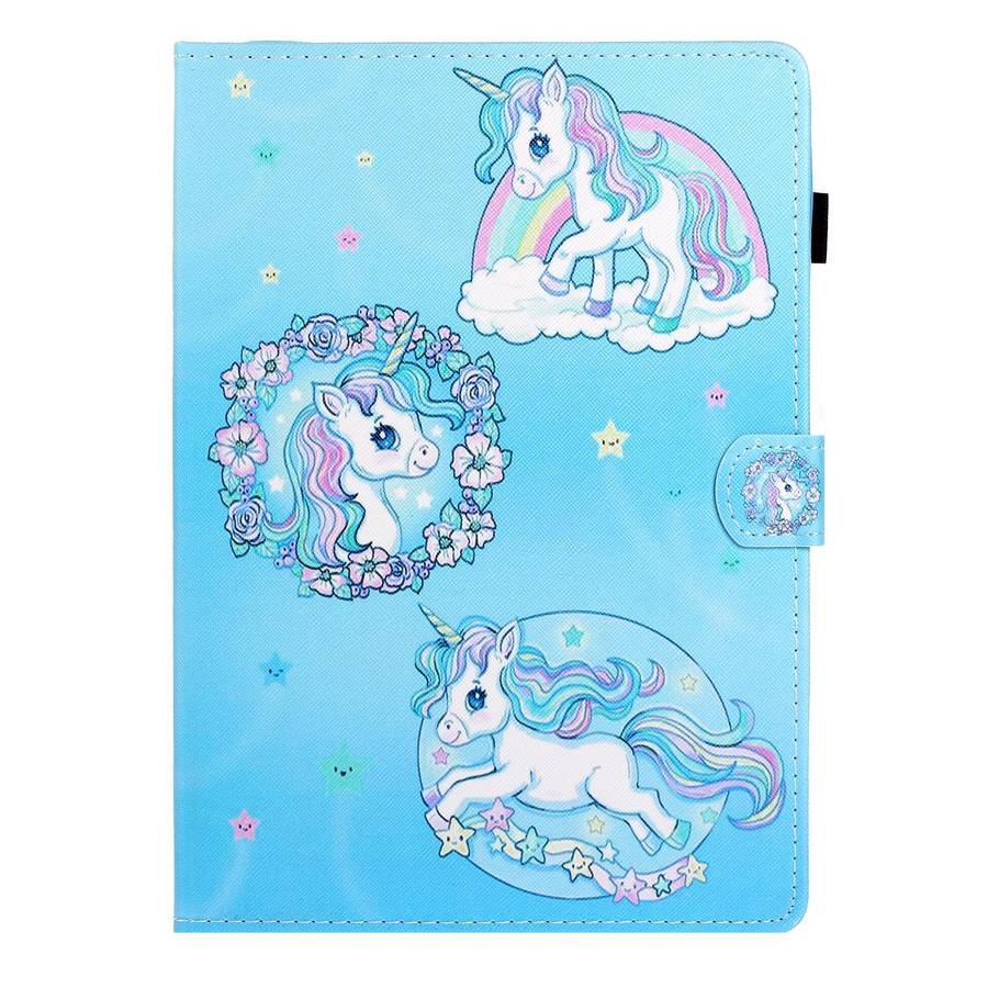 For Lenovo Tab M10 3rd Gen Coloured Drawing Smart Leather Tablet Case(Unicorn)