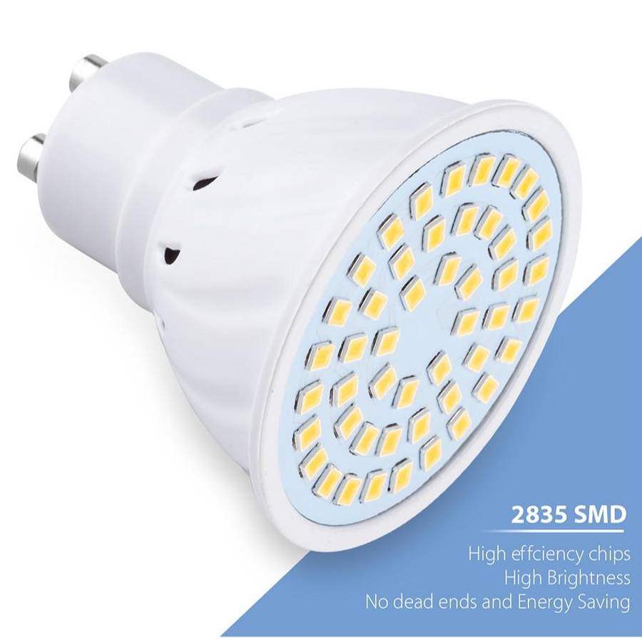 LED Concentrating Plastic Lamp Cup Household Energy-saving Spotlight, Wattage:7W E27 60 LEDs(Warm...