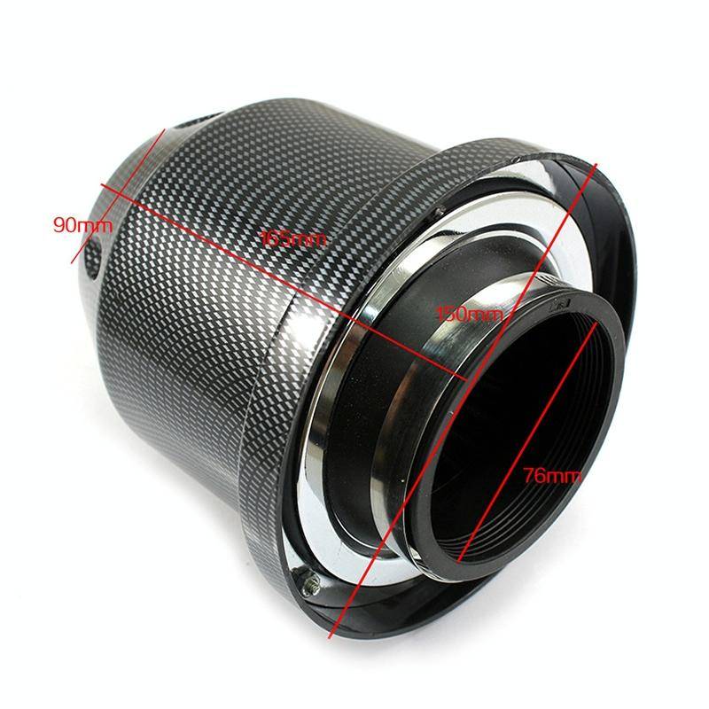 XH-UN005 Car Universal Modified High Flow Mushroom Head Style Intake Filter for 76mm Air Filter (...