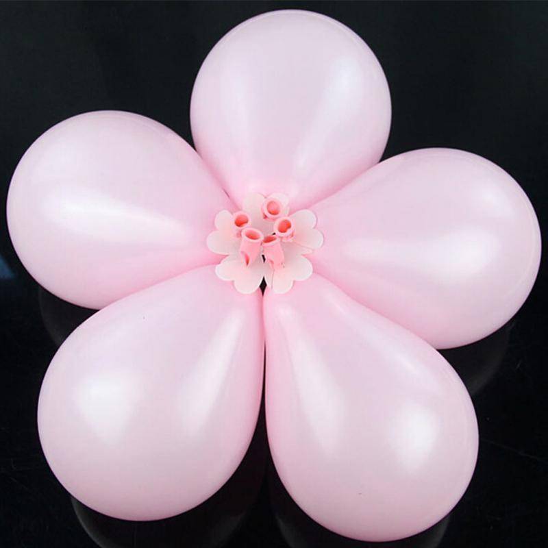 50 PCS Flower Balloons Decoration Accessories Plum Clip Birthday Wedding Party Plastic Balloon Clip