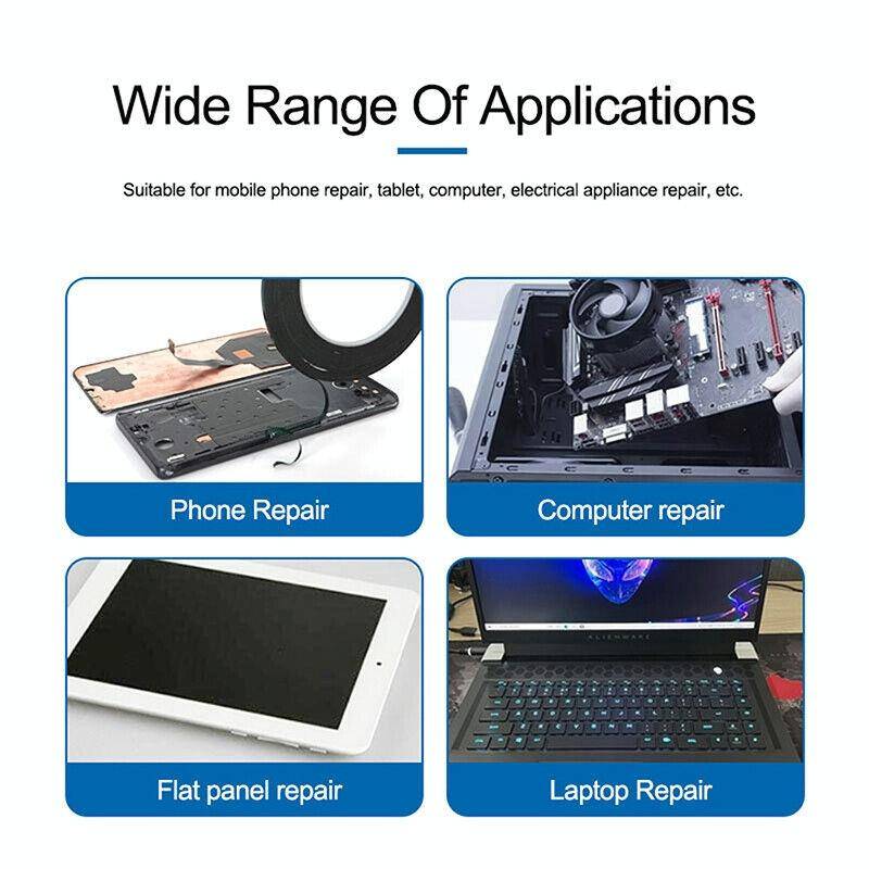 3mm Foam Double-Sided Tape for Phone Screen Repair, Length: 10m