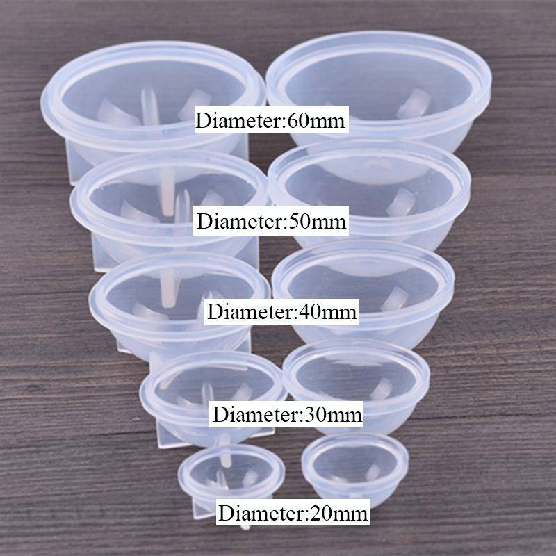 20 PCS 30mm Crystal Epoxy Ball Silicone Mould DIY Handmade Jewelry Sphere Making Mould
