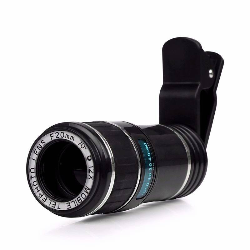 Universal Mobile Phone 12X Zoom Optical Zoom Telescope Lens with Clip