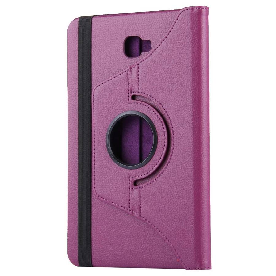 For Galaxy Tab A 10.1 / T580 Litchi Texture Horizontal Flip 360 Degrees Rotation Leather Case wit...