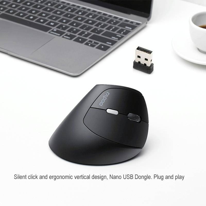 Rapoo MV20 Ergonomic Wireless Silent Vertical Mouse(Silent Version)