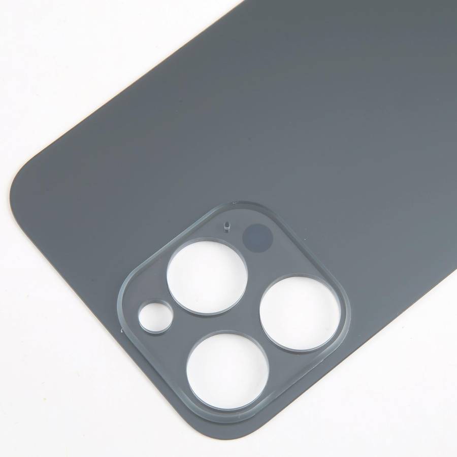 For iPhone 15 Pro Glass Battery Back Cover(Black)