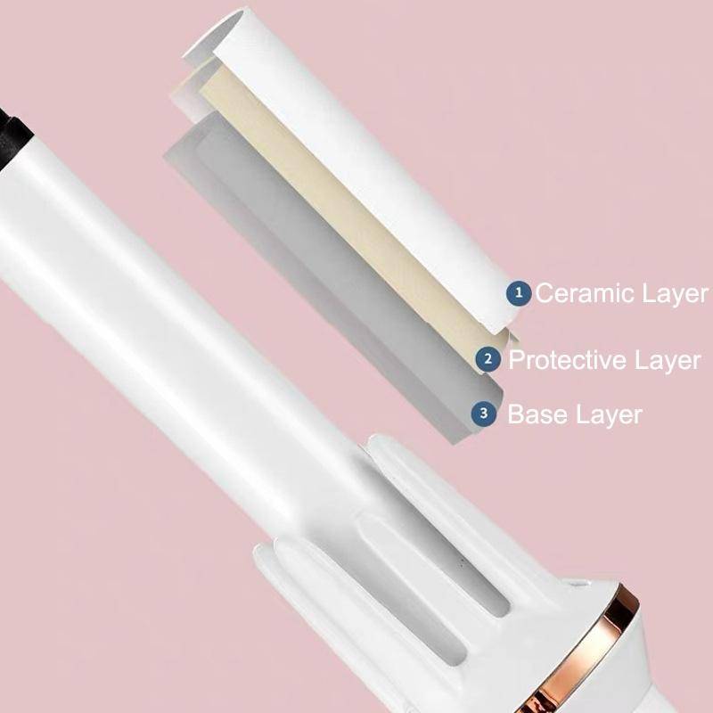 Automatic Curling Iron With Bi-Directional Rotating Ceramic Glaze Coating Hair Care, Plug: AU Plu...